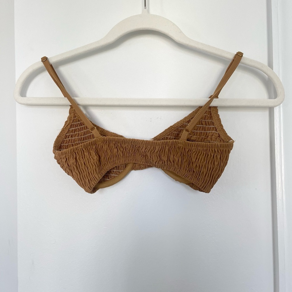 Brown Ruched Bikini Set - Picture 3 of 5